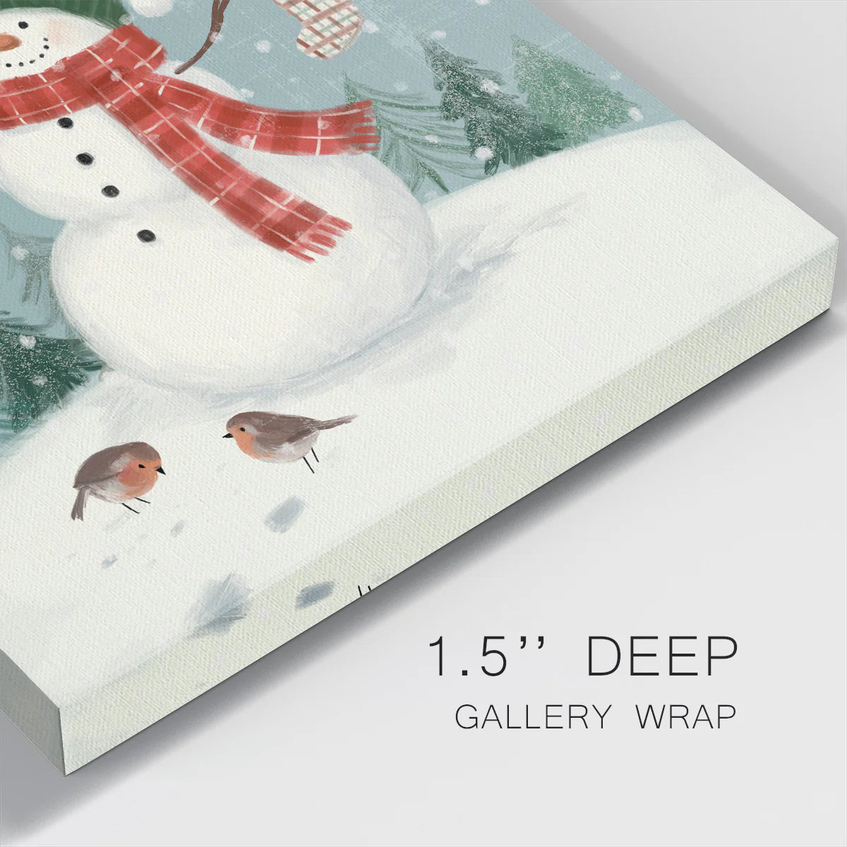 Jolly Snowman II-Premium Gallery Wrapped Canvas - Ready to Hang