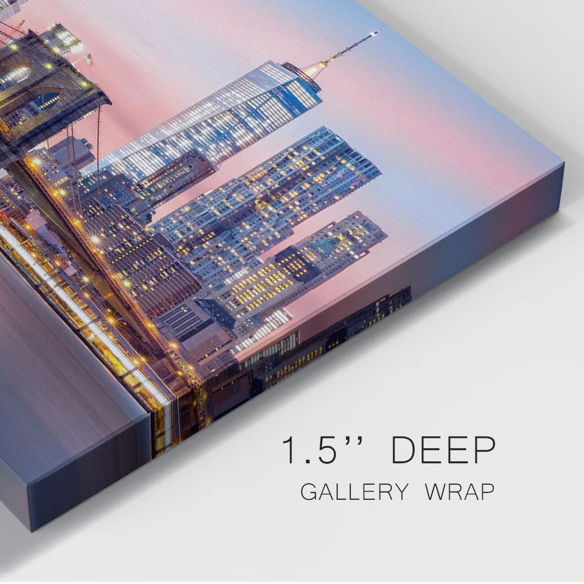 Brooklyn Bridge Premium Gallery Wrapped Canvas - Ready to Hang