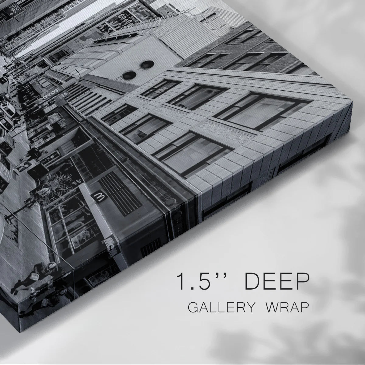 Vintage Chicago Street I - Gallery Wrapped Canvas
