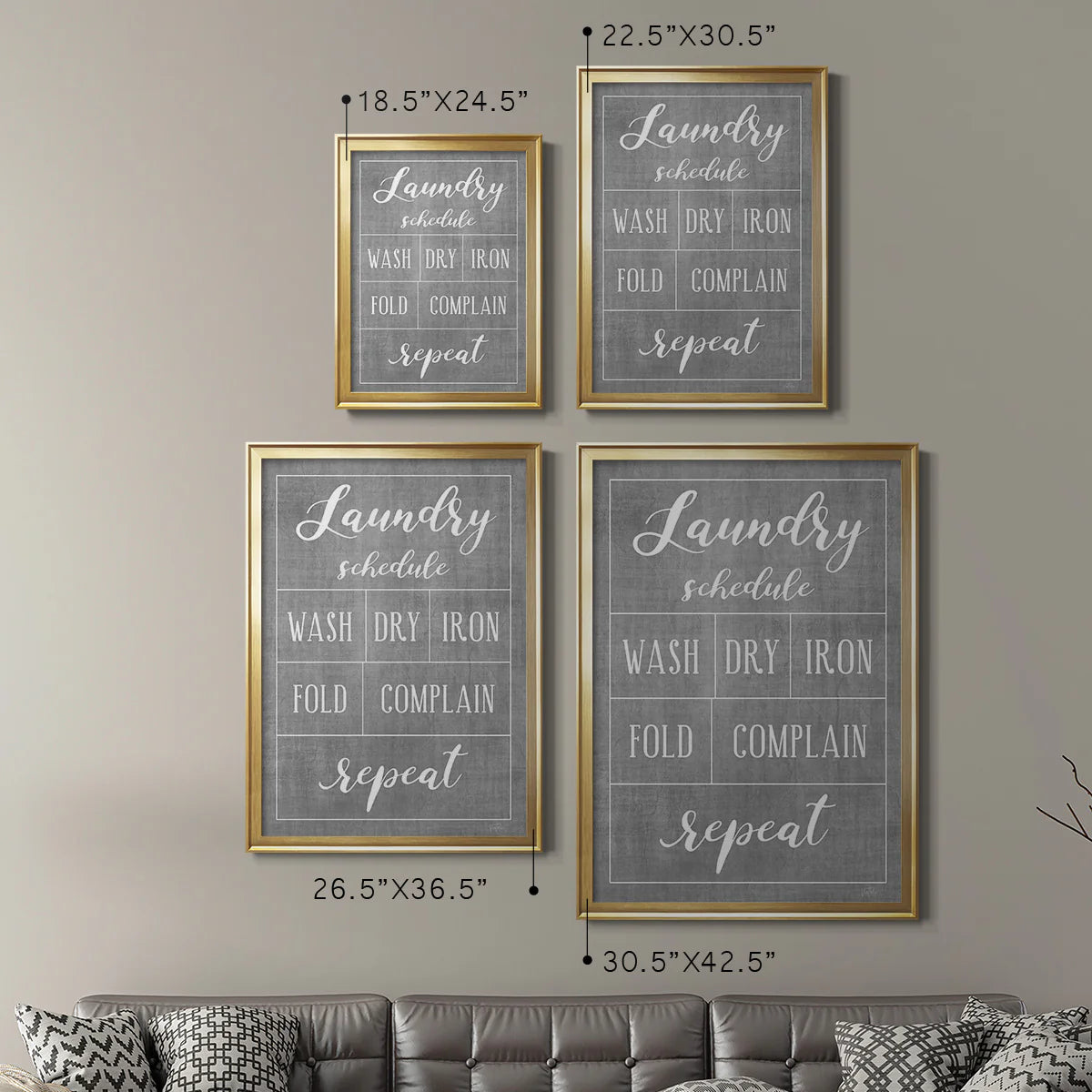 Laundry Schedule Premium Framed Print - Ready to Hang