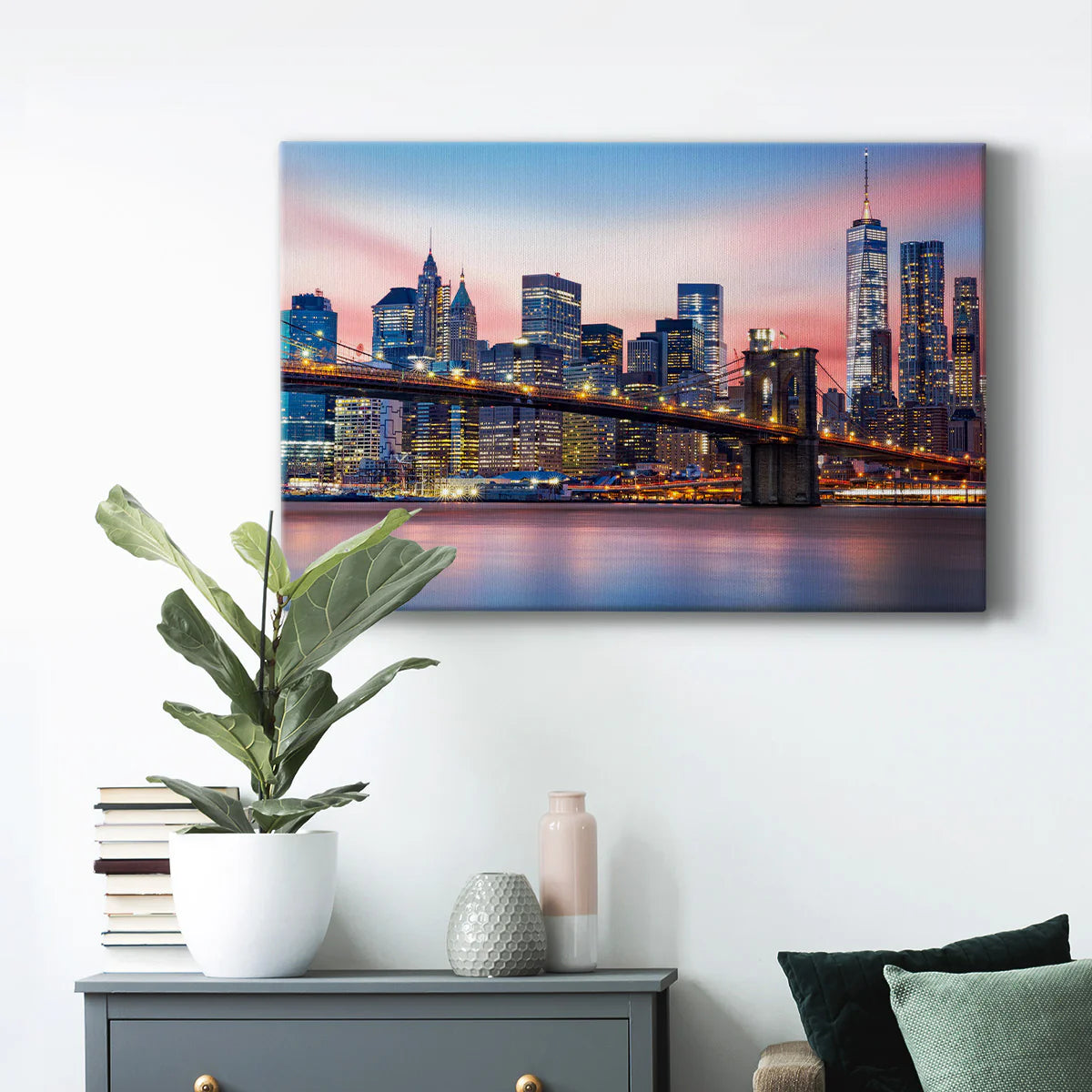 Brooklyn Bridge Premium Gallery Wrapped Canvas - Ready to Hang