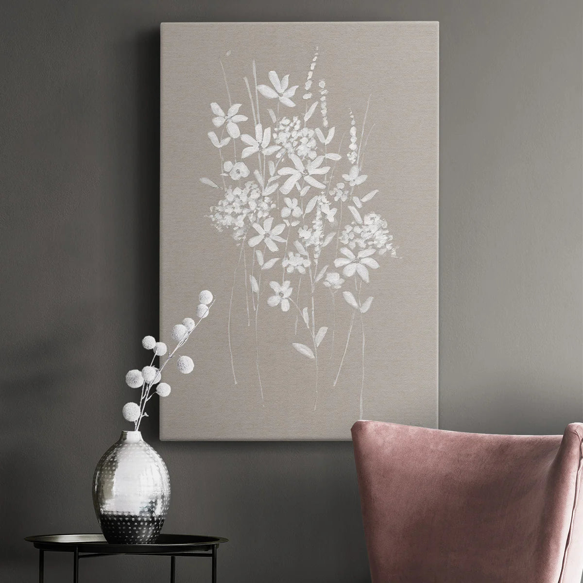 Delicate Botanicals I Premium Gallery Wrapped Canvas - Ready to Hang