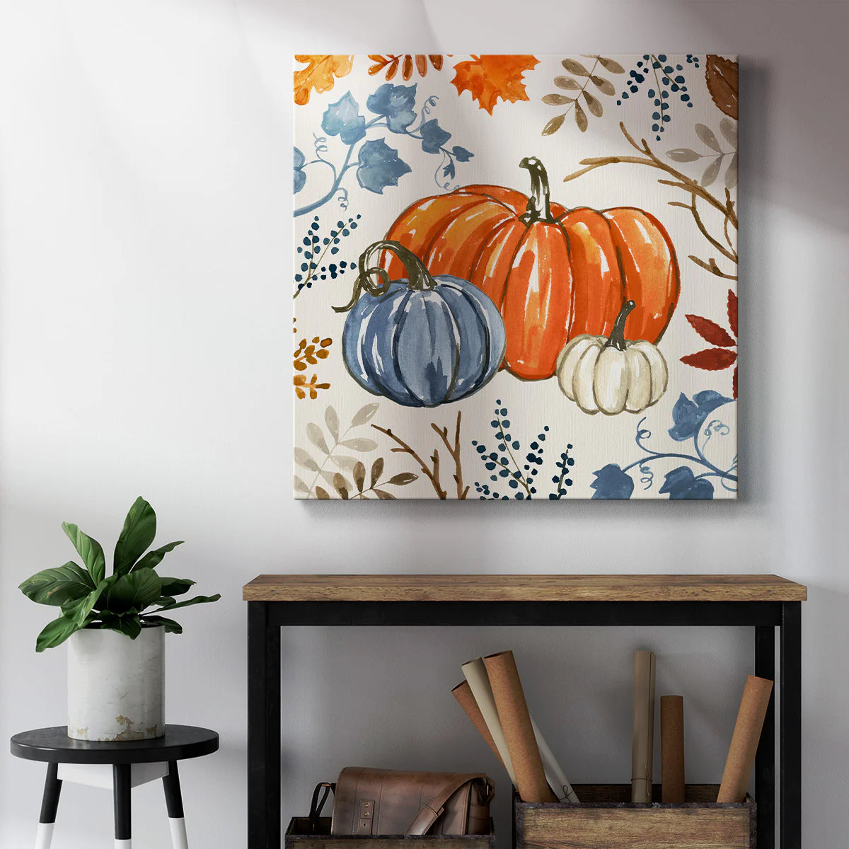 Autumn Pumpkin II -Premium Gallery Wrapped Canvas - Ready to Hang