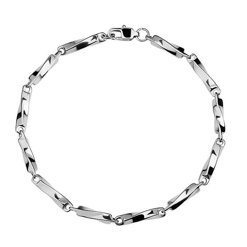 Titanium steel bracelet men's simple peplum bracelet boys jewelry