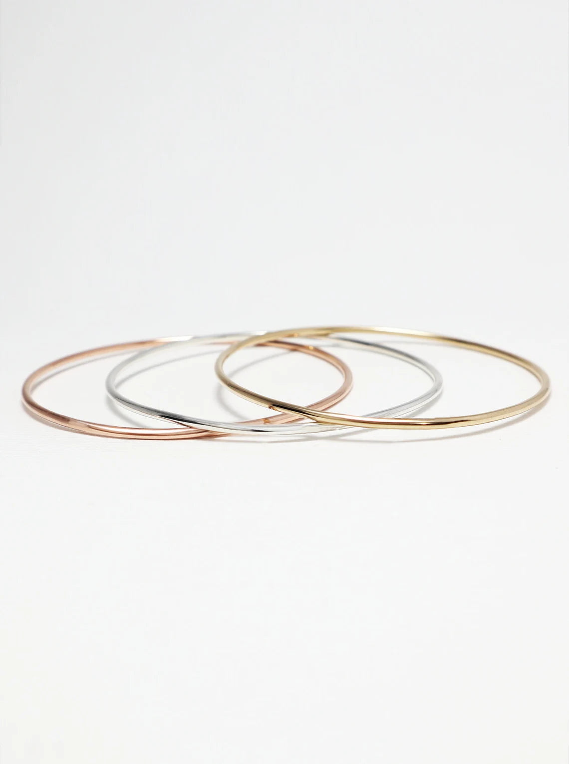 Thin Gold Bangle, 1 Or 3 Dainty Bangle Bracelet, Simple Stacking Bangle, Rose Gold Cuff, Silver, Minimalist Jewelry | Celebration Bangles