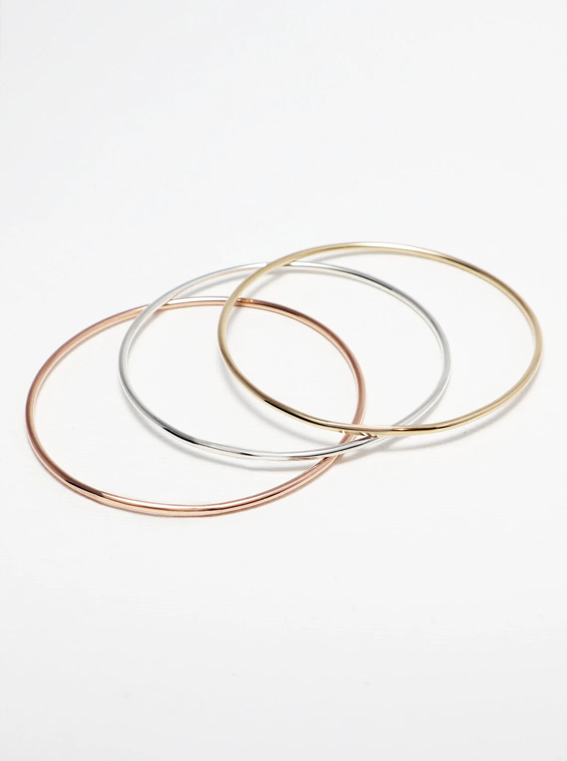 Thin Gold Bangle, 1 Or 3 Dainty Bangle Bracelet, Simple Stacking Bangle, Rose Gold Cuff, Silver, Minimalist Jewelry | Celebration Bangles
