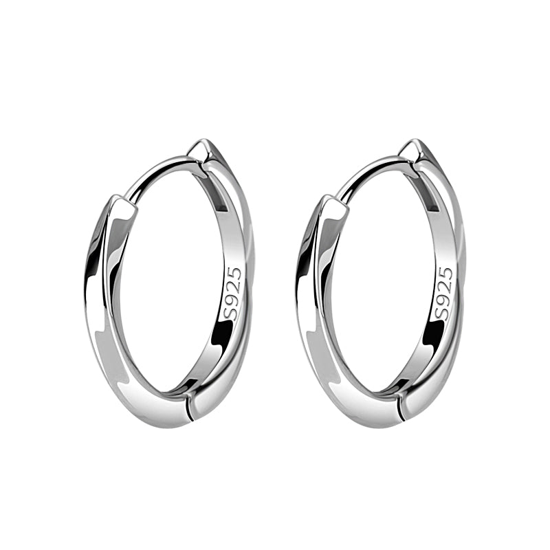 Mobius 925 Sterling Silver Earrings for Men New Earrings Niche Design Premium
